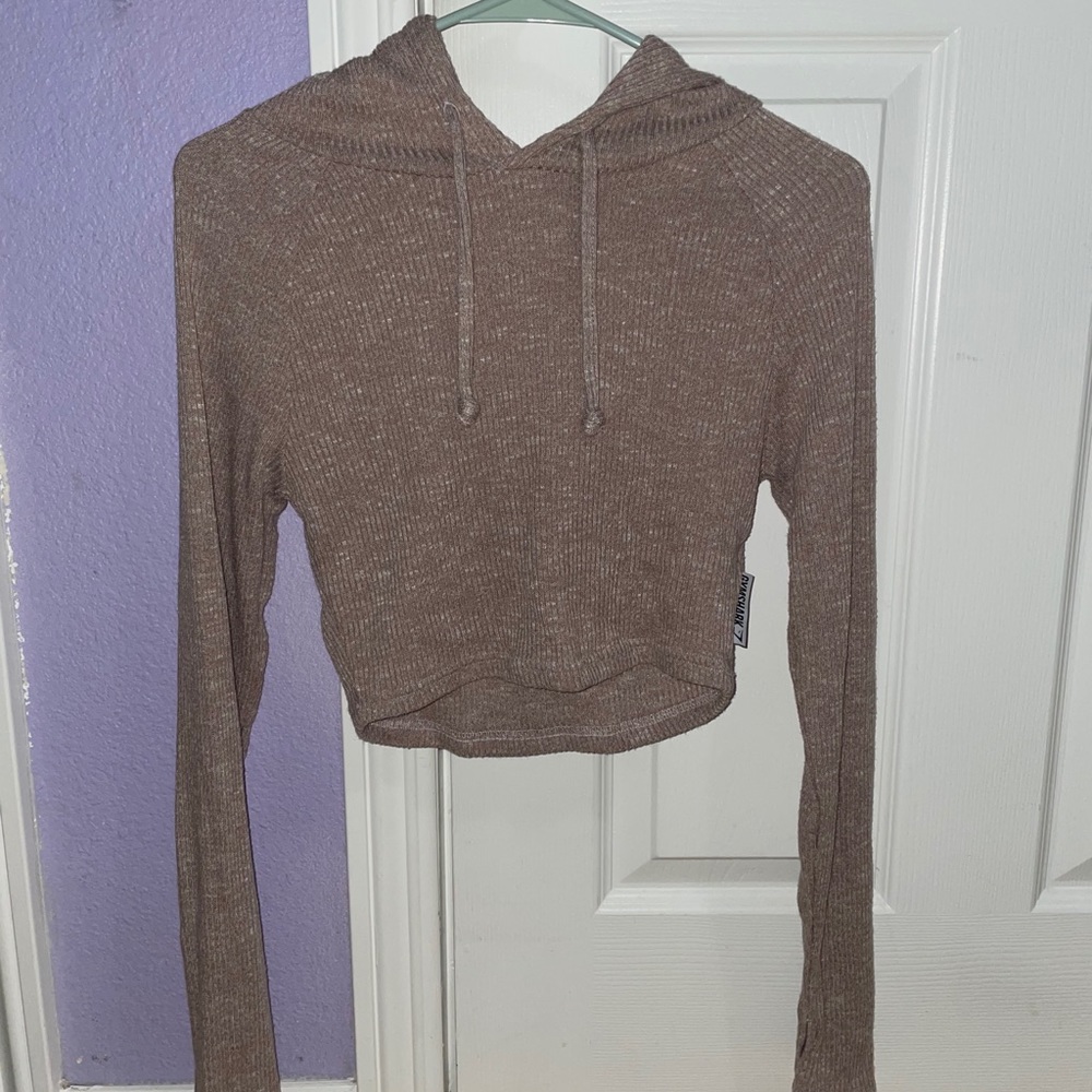 GymShark Pink Crop Hoodie